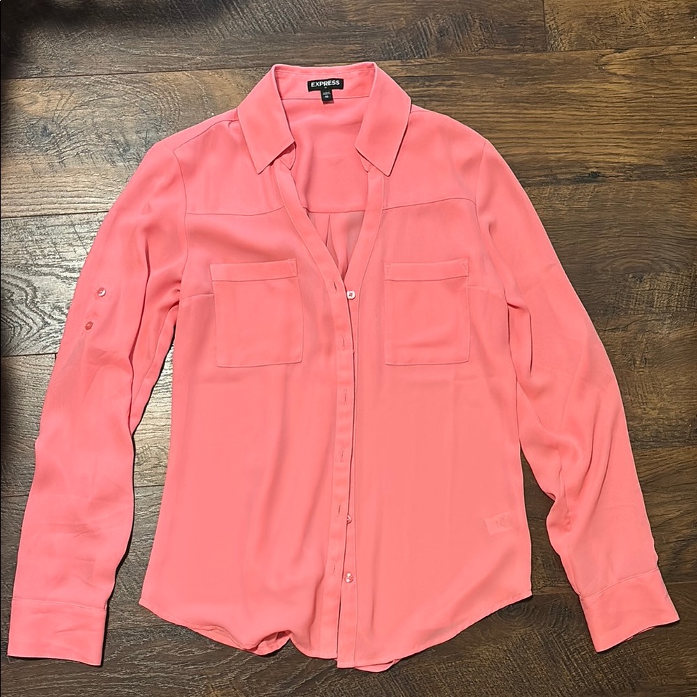 Express Women's Pink Blouse